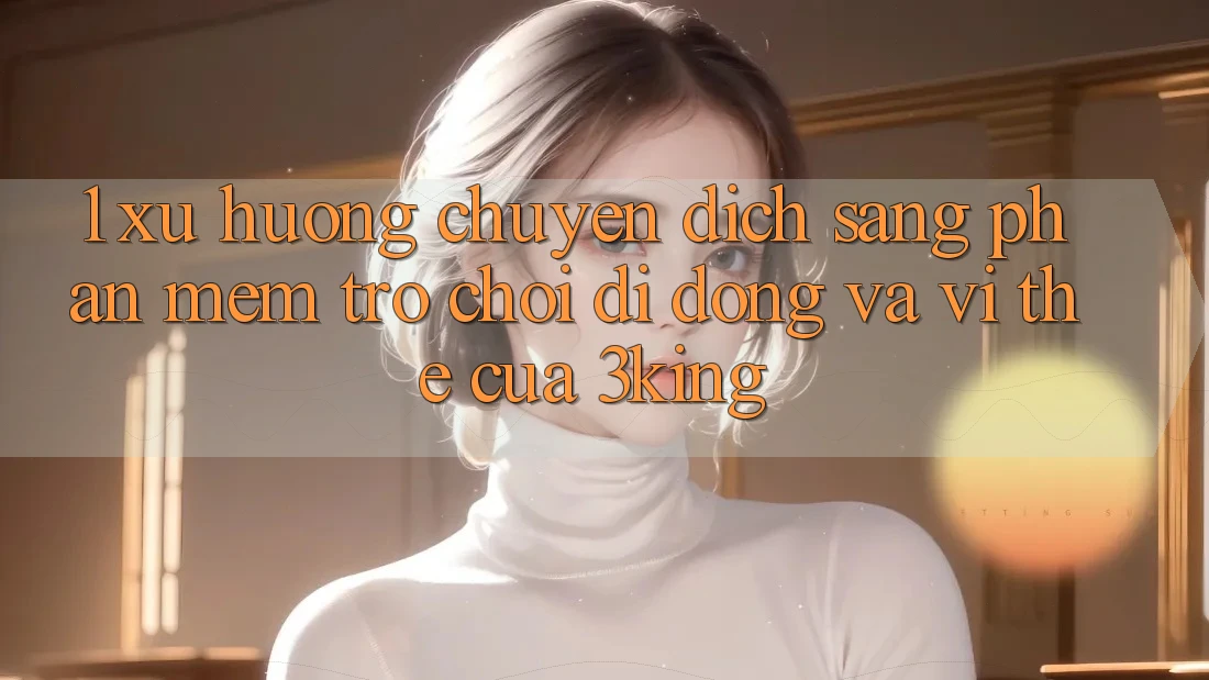 1. Xu Hướng Chuyển Dịch Sang Phần mềm Trò chơi Di Động Và Vị Thế Của 3king 1. Xu Hướng Chuyển Dịch Sang Phần mềm Trò chơi Di Động Và Vị Thế Của 3king