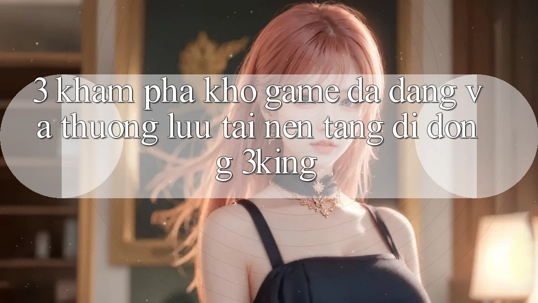 3. Khám Phá Kho Game Đa Dạng Và Thượng lưu Tại Nền tảng di động 3king 3. Khám Phá Kho Game Đa Dạng Và Thượng lưu Tại Nền tảng di động 3king