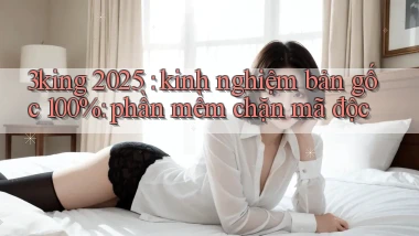 3king 2025 kinh nghiệm bản gốc 100% phần mềm chặn mã độc