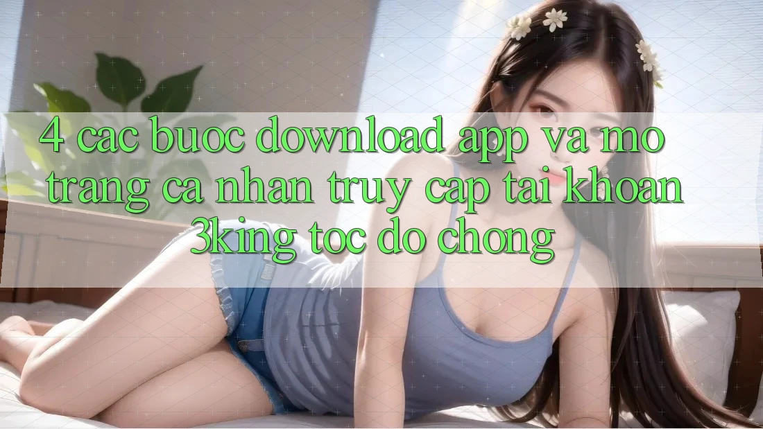 4. Các bước Download App Và Mở trang cá nhân, Truy cập tài khoản 3king Tốc độ Chóng
