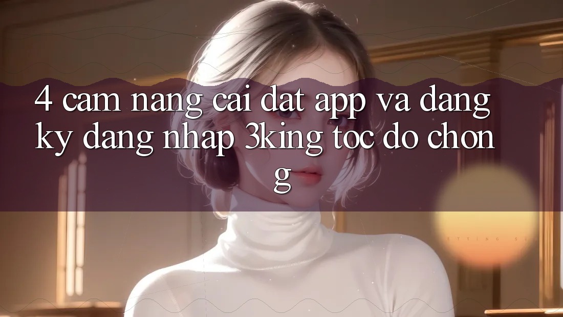 4. Cẩm nang Cài đặt App Và Đăng Ký, Đăng Nhập 3king Tốc độ Chóng