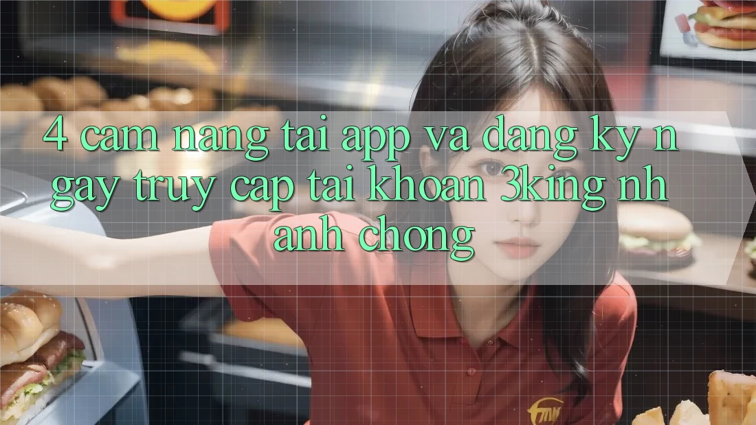 4. Cẩm nang Tải App Và Đăng ký ngay, Truy cập tài khoản 3king Nhanh Chóng