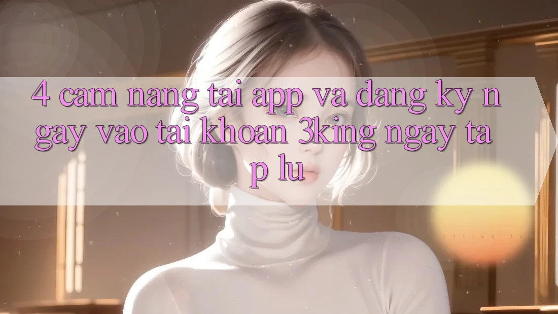 4. Cẩm nang Tải App Và Đăng ký ngay, Vào tài khoản 3king Ngay tắp lự