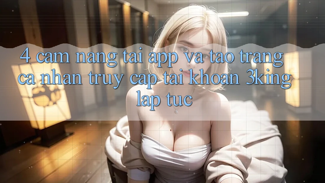 4. Cẩm nang Tải App Và Tạo trang cá nhân, Truy cập tài khoản 3king Lập tức