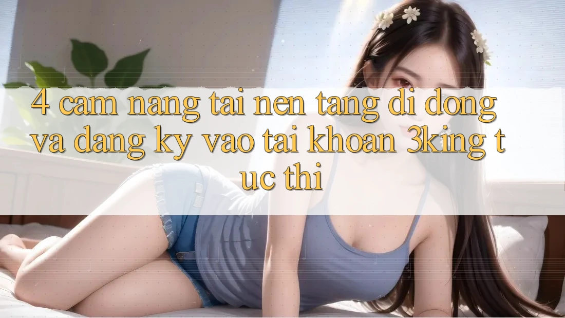 4. Cẩm nang Tải Nền tảng di động Và Đăng Ký, Vào tài khoản 3king Tức thì 4. Cẩm nang Tải Nền tảng di động Và Đăng Ký, Vào tài khoản 3king Tức thì