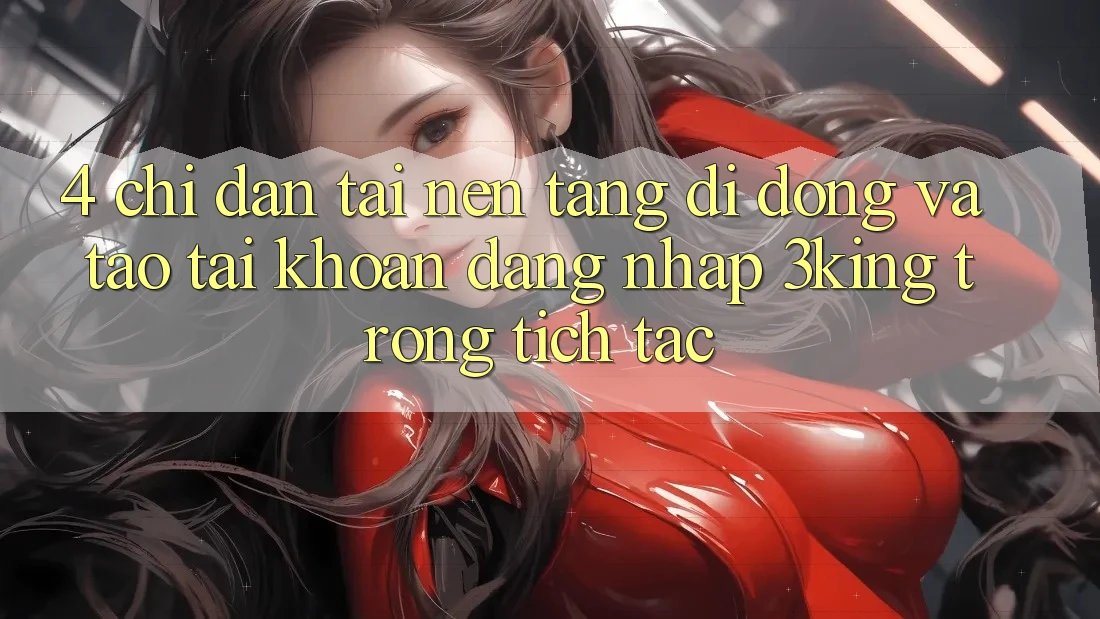 4. Chỉ dẫn Tải Nền tảng di động Và Tạo tài khoản, Đăng Nhập 3king Trong tích tắc 4. Chỉ dẫn Tải Nền tảng di động Và Tạo tài khoản, Đăng Nhập 3king Trong tích tắc