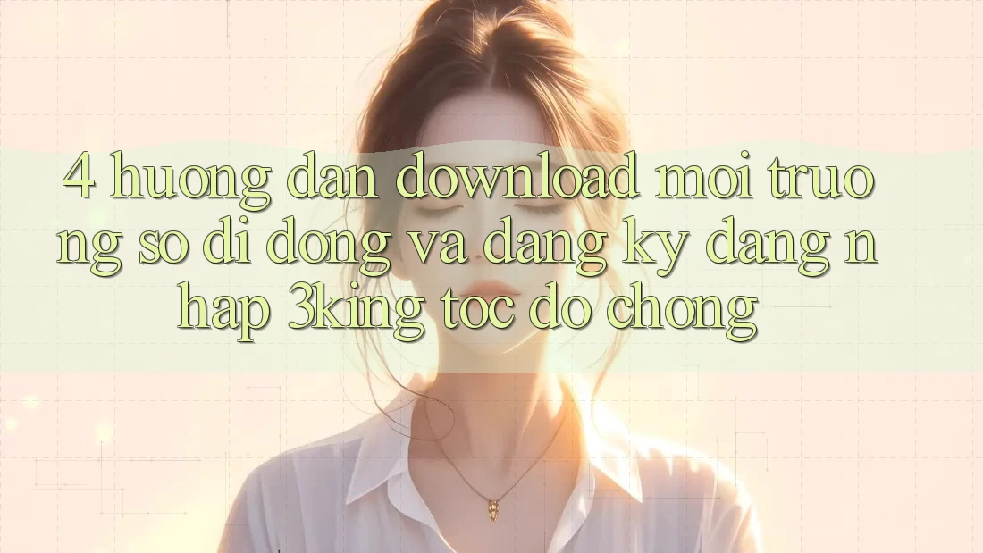 4. Hướng Dẫn Download Môi trường số di động Và Đăng Ký, Đăng Nhập 3king Tốc độ Chóng 4. Hướng Dẫn Download Môi trường số di động Và Đăng Ký, Đăng Nhập 3king Tốc độ Chóng