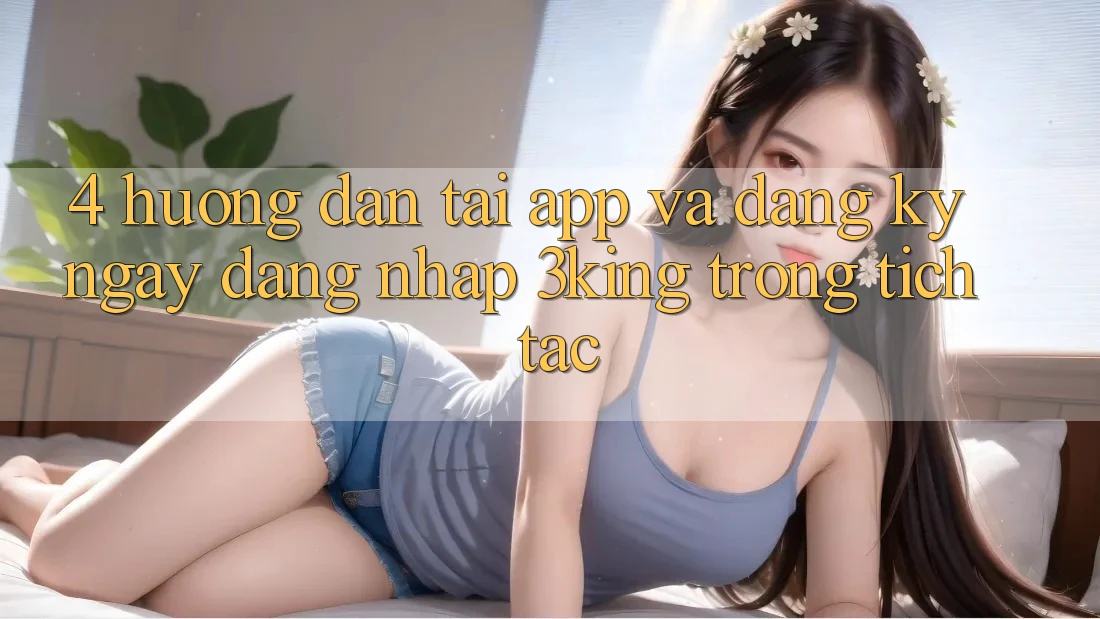 4. Hướng Dẫn Tải App Và Đăng ký ngay, Đăng Nhập 3king Trong tích tắc 4. Hướng Dẫn Tải App Và Đăng ký ngay, Đăng Nhập 3king Trong tích tắc