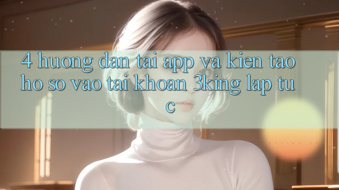 4. Hướng Dẫn Tải App Và Kiến tạo hồ sơ, Vào tài khoản 3king Lập tức 4. Hướng Dẫn Tải App Và Kiến tạo hồ sơ, Vào tài khoản 3king Lập tức