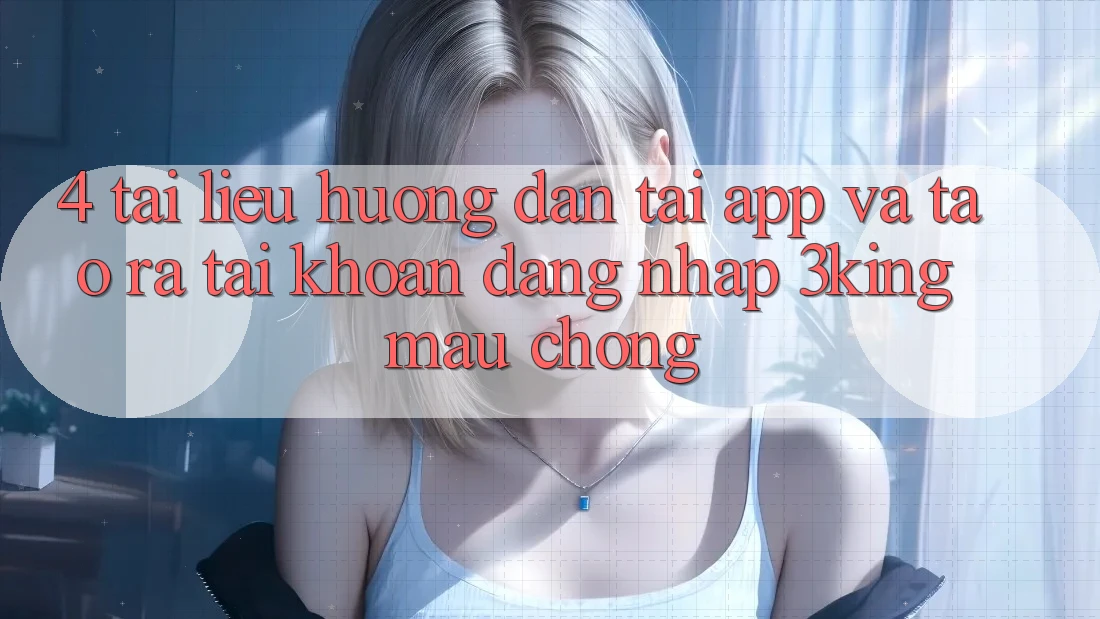 4. Tài liệu hướng dẫn Tải App Và Tạo ra tài khoản, Đăng Nhập 3king Mau Chóng 4. Tài liệu hướng dẫn Tải App Và Tạo ra tài khoản, Đăng Nhập 3king Mau Chóng