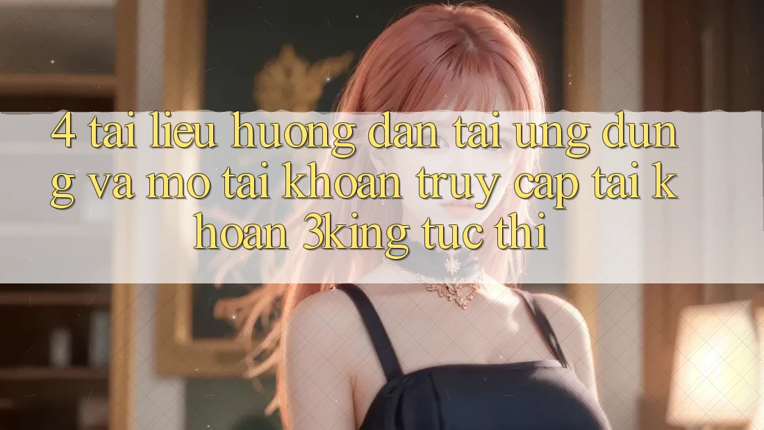 4. Tài liệu hướng dẫn Tải Ứng dụng Và Mở tài khoản, Truy cập tài khoản 3king Tức thì
