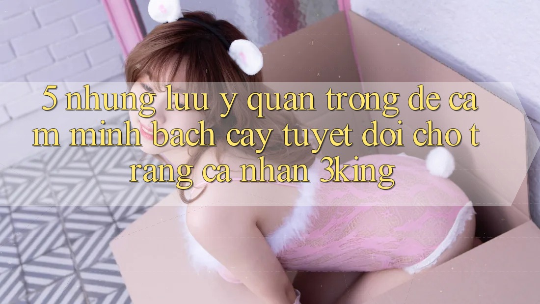 5. Những Lưu Ý Quan Trọng Để Cầm Minh bạch cậy Tuyệt Đối Cho Trang cá nhân 3king 5. Những Lưu Ý Quan Trọng Để Cầm Minh bạch cậy Tuyệt Đối Cho Trang cá nhân 3king