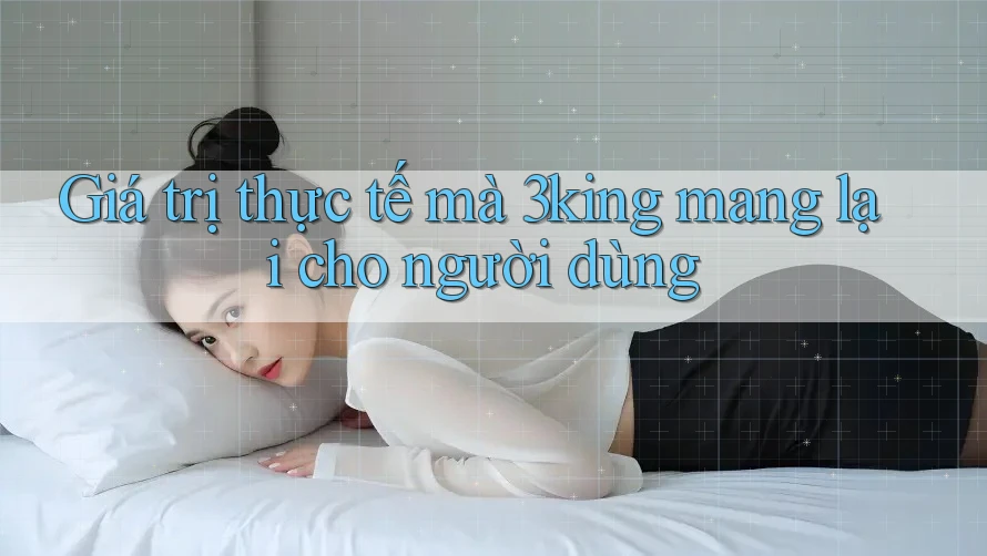 Giá trị thực tế mà 3king mang lại cho người dùng Giá trị thực tế mà 3king mang lại cho người dùng