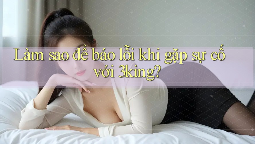 Làm sao để báo lỗi khi gặp sự cố với 3king? Làm sao để báo lỗi khi gặp sự cố với 3king?