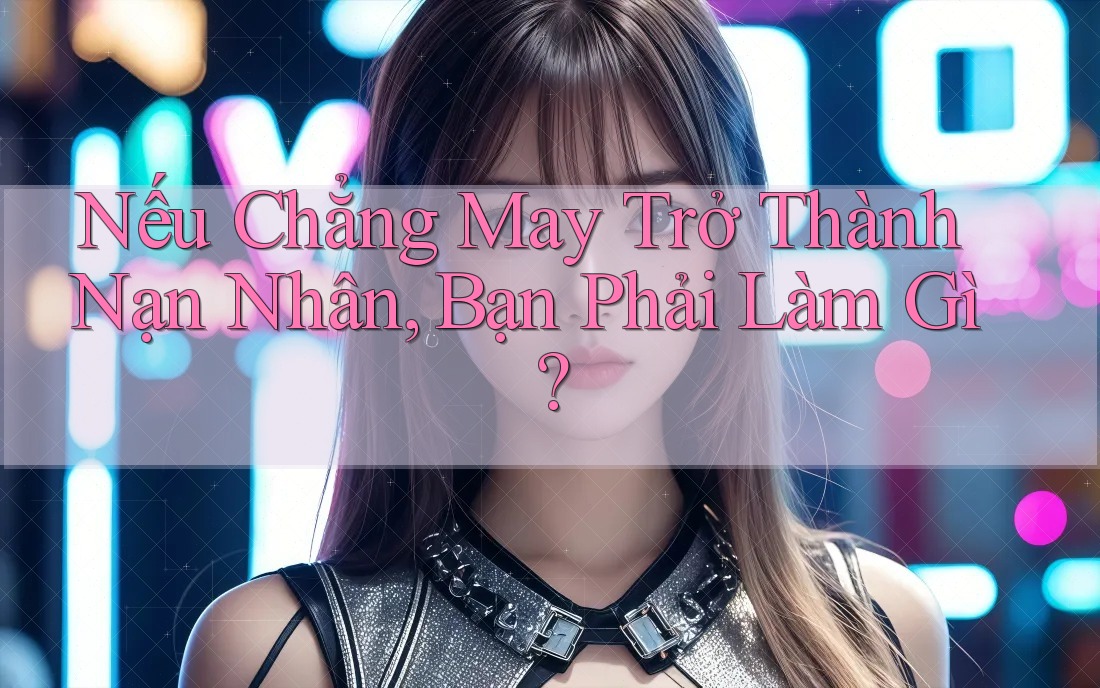 Nếu Chẳng May Trở Thành Nạn Nhân, Bạn Phải Làm Gì?