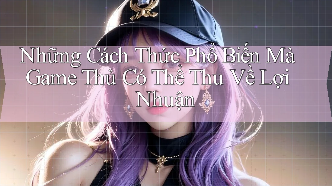 Những Cách Thức Phổ Biến Mà Game Thủ Có Thể Thu Về Lợi Nhuận