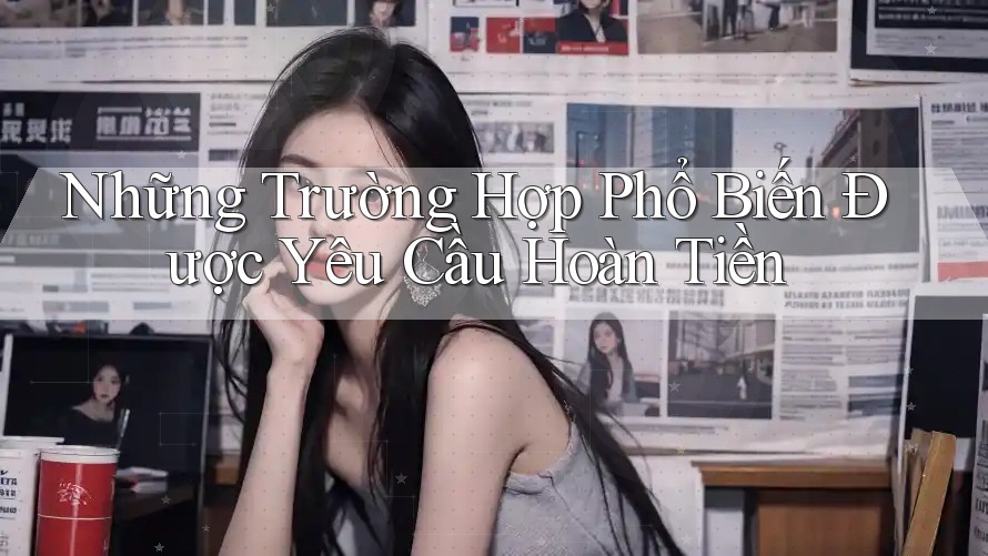 Những Trường Hợp Phổ Biến Được Yêu Cầu Hoàn Tiền Những Trường Hợp Phổ Biến Được Yêu Cầu Hoàn Tiền