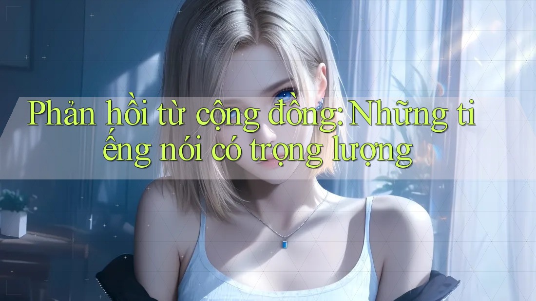 Phản hồi từ cộng đồng: Những tiếng nói có trọng lượng Phản hồi từ cộng đồng: Những tiếng nói có trọng lượng