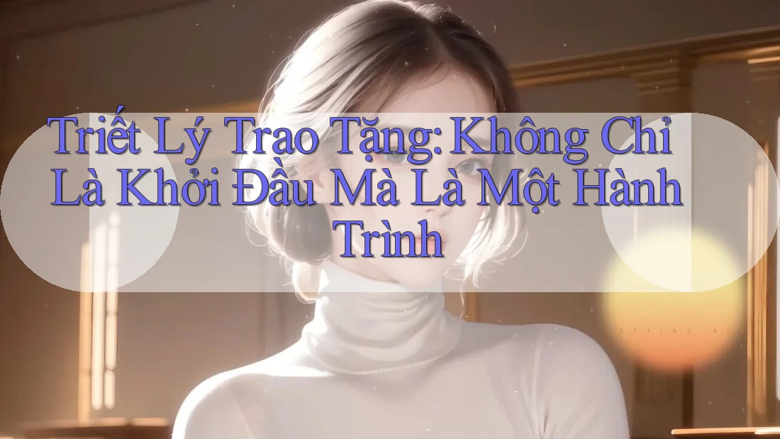 Triết Lý Trao Tặng: Không Chỉ Là Khởi Đầu Mà Là Một Hành Trình Triết Lý Trao Tặng: Không Chỉ Là Khởi Đầu Mà Là Một Hành Trình