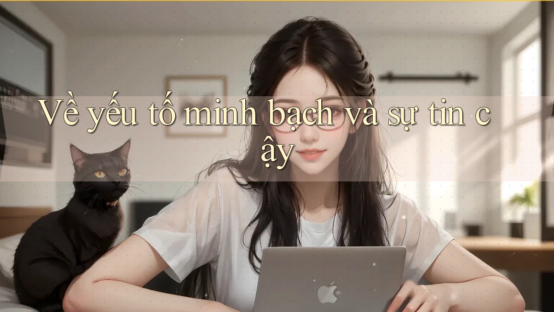 Về yếu tố minh bạch và sự tin cậy Về yếu tố minh bạch và sự tin cậy